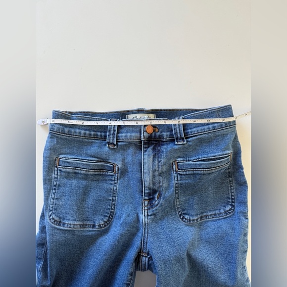 Madewell-Mid Rise-Kick Out-Crop Jeans-Blue-Classic-Spring-Summer-Costal-Size 27 - Picture 10 of 16